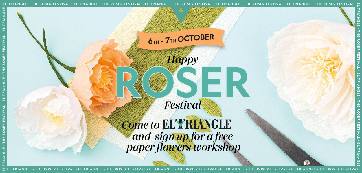 Roser Festivities: free paper flower workshops
