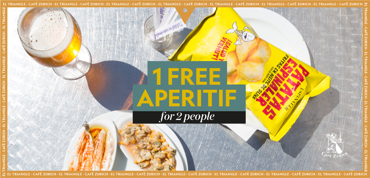 1 Free Aperitif for 2 people