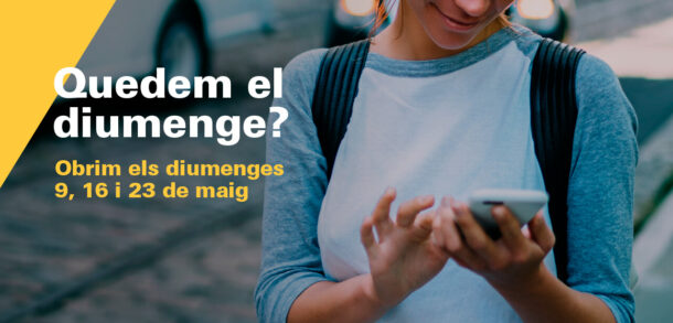 Centre comercial diumenge Barcelona